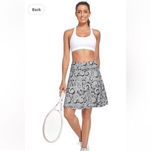 KORALHY Navy and White Activities Skirt for Tennis,Golfing and Hiking 20in.